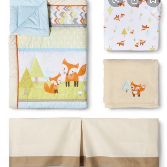 woodland trails crib bedding